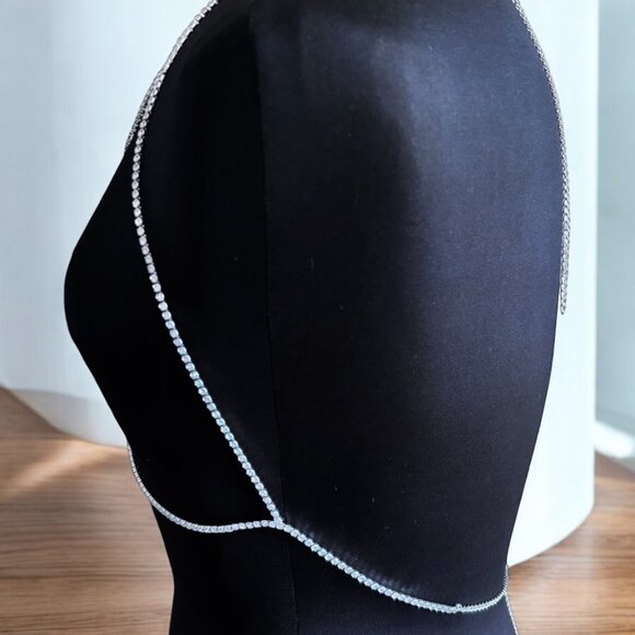 Rhinestone Bra Body Chain - Picture 3 of 8